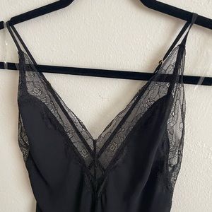 nwt victoria's secret long slip dress with lace details